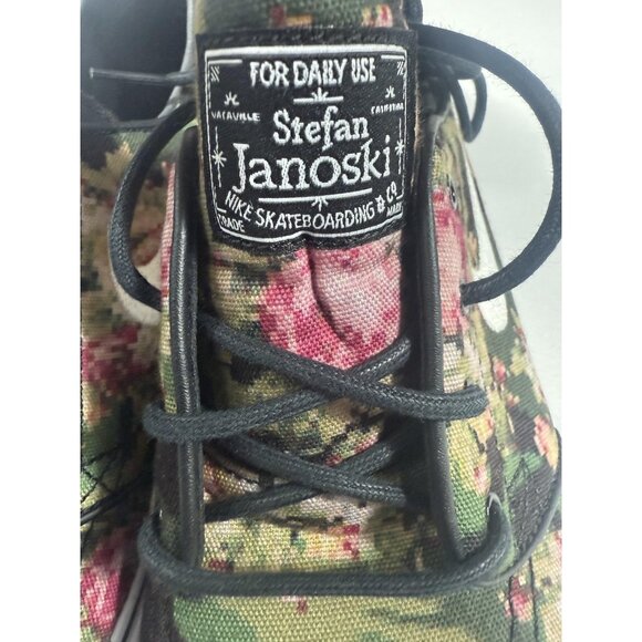 Nike SB Zoom Stefan Janoski Shoes Mens Size 9 Digi Floral Camo Canvas 482972-900 - Picture 6 of 12